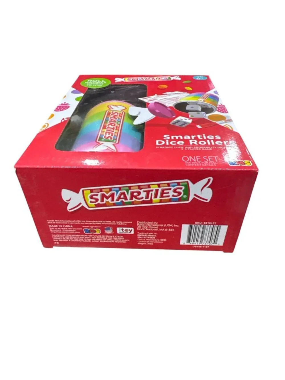 Smarties Dice Rollers Board Game Ages 6+ Strategy & Probability Game For 2-4 Pla